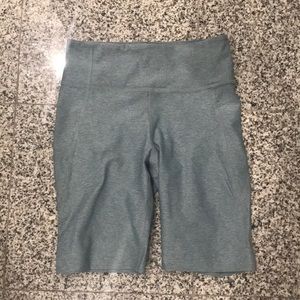 Outdoor Voices Teal Textured Biker Shorts XS